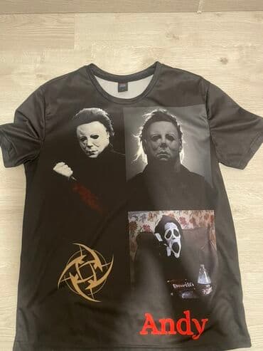 Мужская футболка, L, Новый, цвет - Черный, Самовывоз at lalafo.kg Мужская футболка, L, Новый, цвет - Черный, Самовывоз