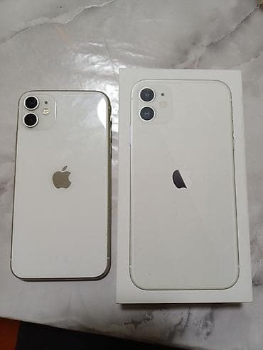 IPhone 11, Б/у, 128 ГБ, Белый, Коробка at lalafo.kg IPhone 11, Б/у, 128 ГБ, Белый, Коробка