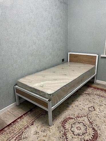 Офис эмереги: Односпальная кровать с металлическим каркасом - Размер спального lalafo.kg да — 2 Офис эмереги: Односпальная кровать с металлическим каркасом - Размер спального — 2