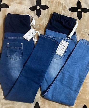 Размеры L, M Джинсовые леггинсы ( с начесом) с высокой эластичной at lalafo.kg Размеры L, M Джинсовые леггинсы ( с начесом) с высокой эластичной