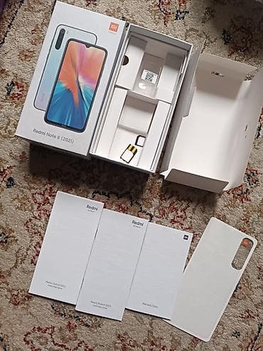 Xiaomi Redmi Note 8 (2021) — комплект коробки Состав набора: - at lalafo.kg Xiaomi Redmi Note 8 (2021) — комплект коробки Состав набора: -