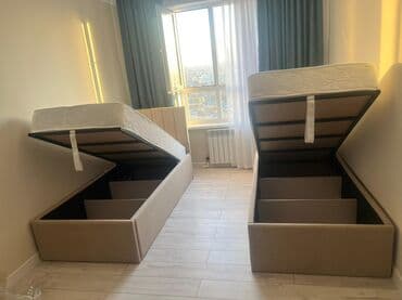 Односпальная кровать, Новый, С мягкой обивкой, В рассрочку, длина - 200 см at lalafo.kg Односпальная кровать, Новый, С мягкой обивкой, В рассрочку, длина - 200 см