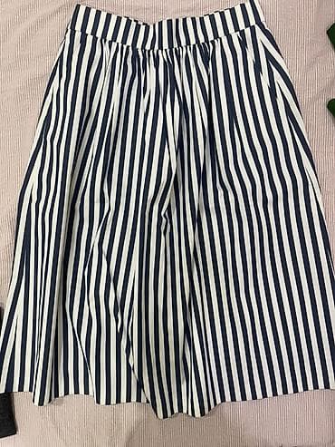Юбка ZARA в полоску, ниже колен. Размер S-M. Надевали пару раз at lalafo.kg Юбка ZARA в полоску, ниже колен. Размер S-M. Надевали пару раз
