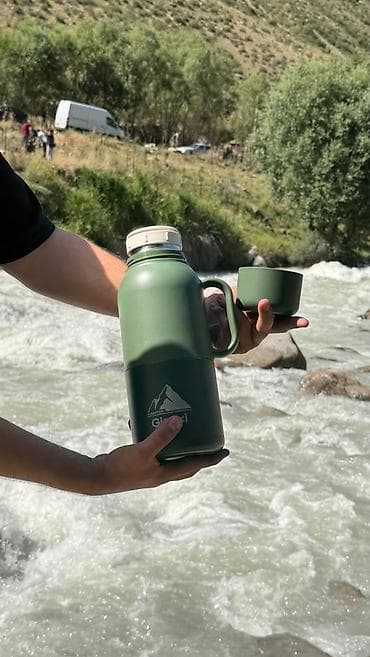 Термосы для еды: Термос Gianxi Mountain Trail, зелёный - Объем: большой (формат at lalafo.kg — 2 Термосы для еды: Термос Gianxi Mountain Trail, зелёный - Объем: большой (формат — 2
