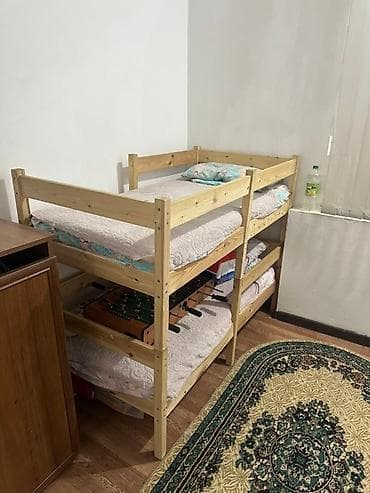 2 детские кроватки с матрасами по 3 тыс - Материал: массив at lalafo.kg 2 детские кроватки с матрасами по 3 тыс - Материал: массив