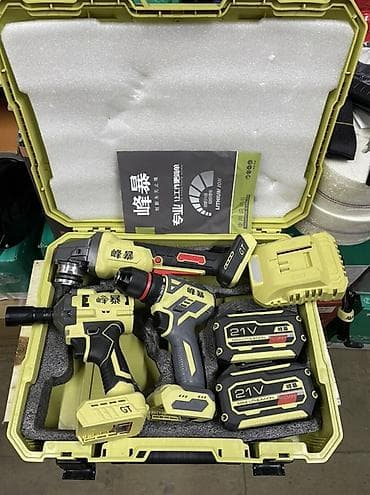 Аккумуляторный набор электроинструментов 21V Фенгбао 3в1 Состав at lalafo.kg Аккумуляторный набор электроинструментов 21V Фенгбао 3в1 Состав