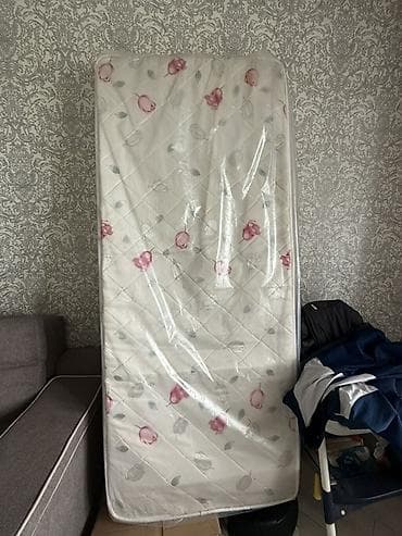 Спальный матрас, Односпальный, Боннельная система пружин, Хлопок, Матрасы средней жесткости at lalafo.kg Спальный матрас, Односпальный, Боннельная система пружин, Хлопок, Матрасы средней жесткости