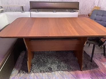 Кухонный стол, Прямоугольный, Нераскладной at lalafo.kg Кухонный стол, Прямоугольный, Нераскладной