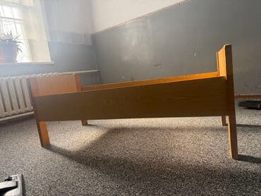 Односпальная кровать из дерева/ЛДСП в классическом стиле. - Размер at lalafo.kg Односпальная кровать из дерева/ЛДСП в классическом стиле. - Размер