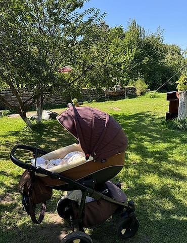 Коляска, Другой бренд, цвет - Коричневый, Б/у, Самовывоз at lalafo.kg Коляска, Другой бренд, цвет - Коричневый, Б/у, Самовывоз