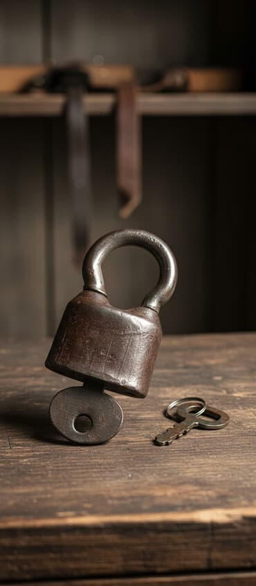 Антикварный, царский ЗАМОК навесной замочек, СССР, с ключом винтаж at lalafo.kg Антикварный, царский ЗАМОК навесной замочек, СССР, с ключом винтаж