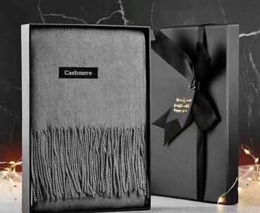 Шарф, Новый, Унисекс, цвет - Серый at lalafo.kg Шарф, Новый, Унисекс, цвет - Серый