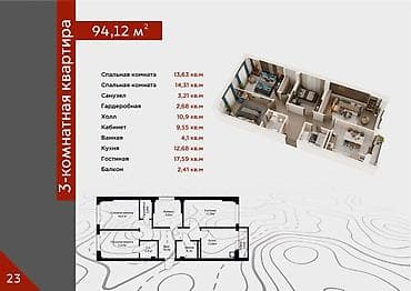 3 бөлмө, 94 м², Көк-Жар мкр Элитка, 10 кабат, ПСО (өз алдынча бүтүрүү) lalafo.kg да 3 бөлмө, 94 м², Көк-Жар мкр Элитка, 10 кабат, ПСО (өз алдынча бүтүрүү)