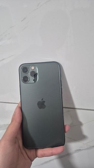 IPhone 11 Pro, Б/у, 256 ГБ, Matte Midnight Green, Защитное стекло, 100 % at lalafo.kg IPhone 11 Pro, Б/у, 256 ГБ, Matte Midnight Green, Защитное стекло, 100 %