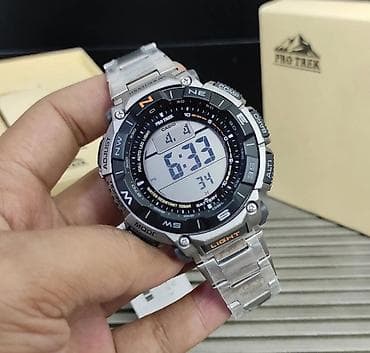 PRO TREK Модель PRG340T С титановым браслетом Корпус часов at lalafo.kg PRO TREK Модель PRG340T С титановым браслетом Корпус часов