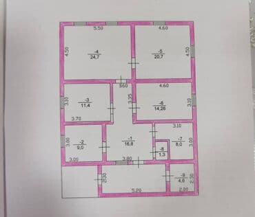 честный дом: Дом, 132 м², 5 комнат, Собственник, Старый ремонт at lalafo.kg — 1 честный дом: Дом, 132 м², 5 комнат, Собственник, Старый ремонт — 1