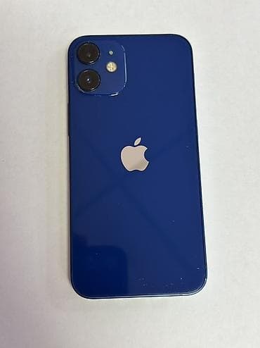 IPhone 12 mini, Б/у, 64 ГБ, Синий, Чехол, 74 % at lalafo.kg IPhone 12 mini, Б/у, 64 ГБ, Синий, Чехол, 74 %