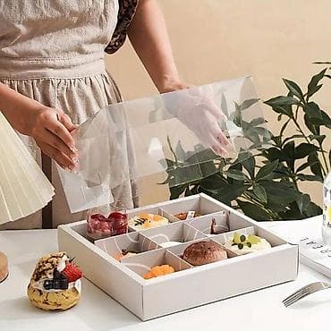 Белые коробки (9 отделений, с крышкой как на фото) Отлично подойдут at lalafo.kg Белые коробки (9 отделений, с крышкой как на фото) Отлично подойдут