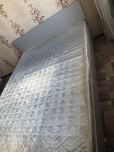 Офис эмереги: Эки кишилик керебет, Колдонулган, Матрасы бар, узуну - 200 см lalafo.kg да — 2 Офис эмереги: Эки кишилик керебет, Колдонулган, Матрасы бар, узуну - 200 см — 2