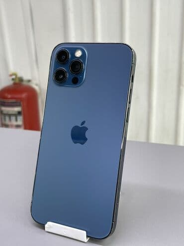 IPhone 12 Pro, Б/у, 128 ГБ, Pacific Blue, Защитное стекло, Чехол, 100 % at lalafo.kg IPhone 12 Pro, Б/у, 128 ГБ, Pacific Blue, Защитное стекло, Чехол, 100 %