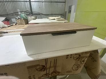 Ашкана үчүн тумбалар: Ашкана үчүн тумба, Жуугучсуз, Башка орнотуу, ДСП, түсү - Ак lalafo.kg да — 2 Ашкана үчүн тумбалар: Ашкана үчүн тумба, Жуугучсуз, Башка орнотуу, ДСП, түсү - Ак — 2