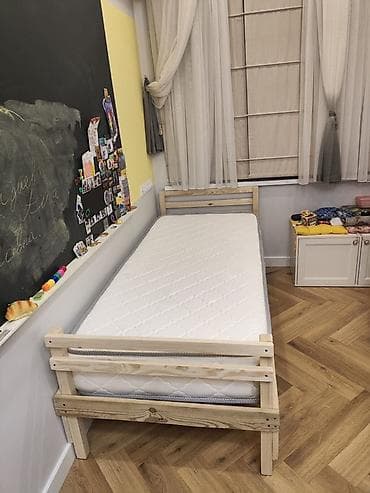 Кровати из массива сосны - Модели: односпальные, двуспальные at lalafo.kg Кровати из массива сосны - Модели: односпальные, двуспальные