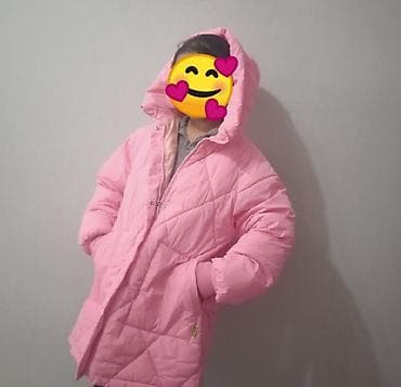 Детская зимняя куртка-пуховик, розовая. - Теплый удлиненный силуэт до at lalafo.kg Детская зимняя куртка-пуховик, розовая. - Теплый удлиненный силуэт до
