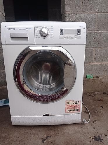 Белая стиральная машина Vestel с фронтальной загрузкой. Оснащена at lalafo.kg Белая стиральная машина Vestel с фронтальной загрузкой. Оснащена