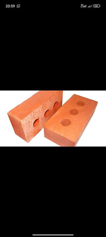 Керамический, Гладкий, Пустотелый, дырчатый кирпич at lalafo.kg Керамический, Гладкий, Пустотелый, дырчатый кирпич