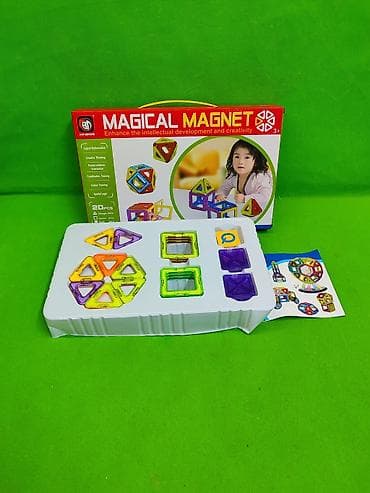 Конструктор магнитный для развития детей🧲 Комплектация товара: 20 at lalafo.kg Конструктор магнитный для развития детей🧲 Комплектация товара: 20