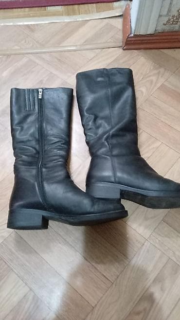 Сапоги, 39, Alex, Б/у, цвет - Черный, Платная доставка, Самовывоз at lalafo.kg Сапоги, 39, Alex, Б/у, цвет - Черный, Платная доставка, Самовывоз