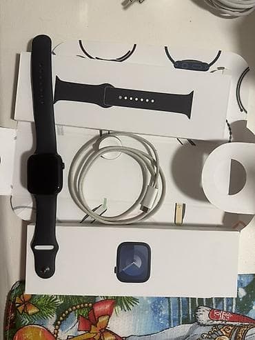 Apple Watch 9 series 45 мм(черный ремешок) Комплектация: - Смарт‑часы at lalafo.kg Apple Watch 9 series 45 мм(черный ремешок) Комплектация: - Смарт‑часы