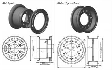 КОЛЁСНЫЕ ДИСКИ ДЛЯ ВИЛОЧНЫХ ПОГРУЗЧИКОВ. Сборные 5.00-8; at lalafo.kg КОЛЁСНЫЕ ДИСКИ ДЛЯ ВИЛОЧНЫХ ПОГРУЗЧИКОВ. Сборные 5.00-8;