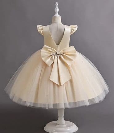 Детское платье, цвет - Бежевый, Новый at lalafo.kg Детское платье, цвет - Бежевый, Новый