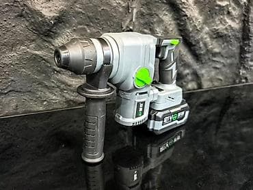 Аккумуляторный перфоратор, выполненный в серо-зеленой цветовой гамме at lalafo.kg Аккумуляторный перфоратор, выполненный в серо-зеленой цветовой гамме