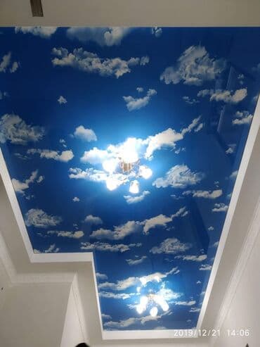 Натяжной потолок Глянцевое, Матовое, 3D потолки Гарантия, Бесплатная консультация, Бесплатный замер at lalafo.kg Натяжной потолок Глянцевое, Матовое, 3D потолки Гарантия, Бесплатная консультация, Бесплатный замер