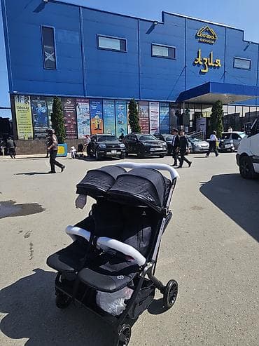 Детская коляска для двойни (близнецов) бок-о-бок. - Конфигурация: два at lalafo.kg Детская коляска для двойни (близнецов) бок-о-бок. - Конфигурация: два