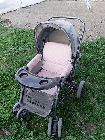 Коляска, Другой бренд, цвет - Розовый, Б/у, Бесплатная доставка at lalafo.kg Коляска, Другой бренд, цвет - Розовый, Б/у, Бесплатная доставка