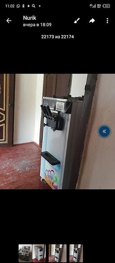 Фризер для мягкого мороженого (настольный/напольный на колесах) - Три at lalafo.kg Фризер для мягкого мороженого (настольный/напольный на колесах) - Три