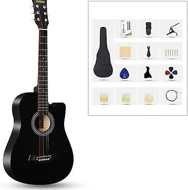 Акустическая гитара 38 с вырезом В комплекте - Чехол для переноски at lalafo.kg Акустическая гитара 38 с вырезом В комплекте - Чехол для переноски