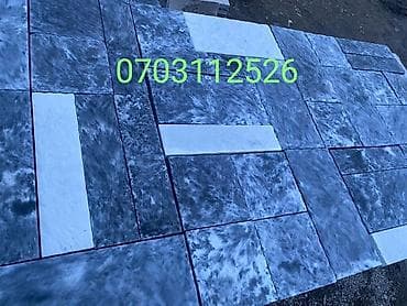 Тротуарная плитка “Калиброванный микс”, серо-белая - Тип at lalafo.kg Тротуарная плитка “Калиброванный микс”, серо-белая - Тип