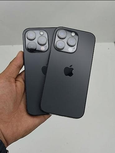 IPhone 14 Pro, цвет Space Black (графитовый). На фото — два at lalafo.kg IPhone 14 Pro, цвет Space Black (графитовый). На фото — два