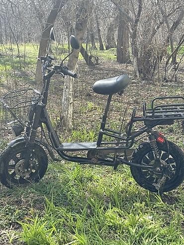 Электроскутер/электромопед с багажными платформами - Прочная стальная at lalafo.kg Электроскутер/электромопед с багажными платформами - Прочная стальная