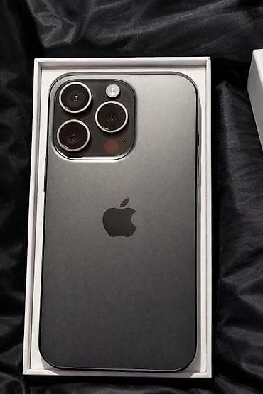 IPhone 15 Pro, Black Titanium, Зарядное устройство at lalafo.kg IPhone 15 Pro, Black Titanium, Зарядное устройство