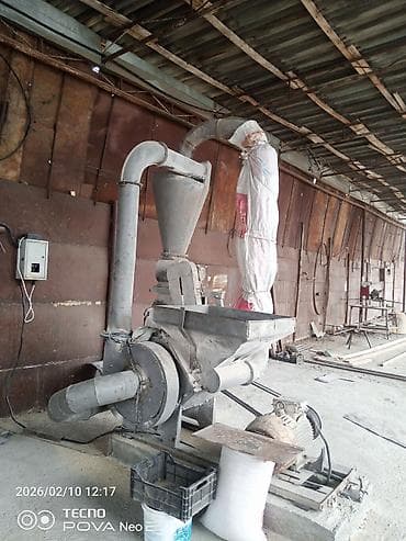 Промышленная молотковая дробилка с циклоном и рукавным отбором at lalafo.kg Промышленная молотковая дробилка с циклоном и рукавным отбором