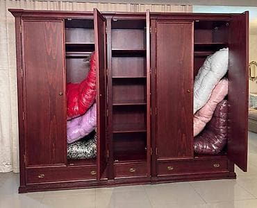 Шкаф плательный Атена (гардероб), Румыния - 5 распашных дверей, цвет at lalafo.kg Шкаф плательный Атена (гардероб), Румыния - 5 распашных дверей, цвет