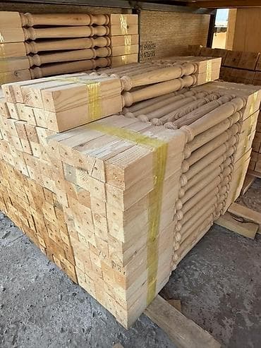 Готовая балясина, Материал: Дерево, Для лестницы, Стиль: Барокко (резная, украшенная) at lalafo.kg Готовая балясина, Материал: Дерево, Для лестницы, Стиль: Барокко (резная, украшенная)