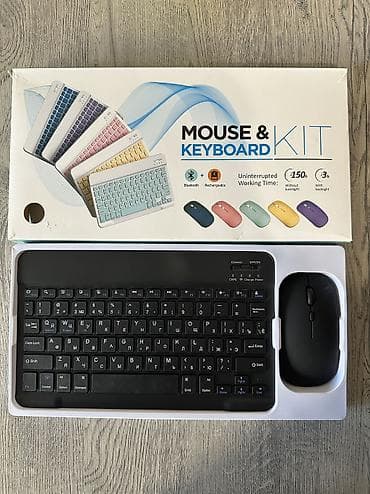 Беспроводной набор: клавиатура + мышь (Bluetooth) Стильный и at lalafo.kg Беспроводной набор: клавиатура + мышь (Bluetooth) Стильный и