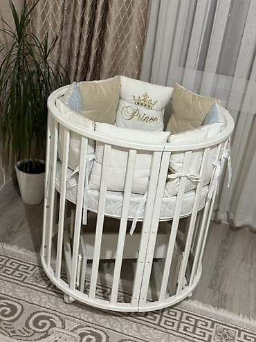 Балдар үчүн креслолор: Балдар үчүн трансформер керебет, Башка түрү, түсү - Ак lalafo.kg да — 1 Балдар үчүн креслолор: Балдар үчүн трансформер керебет, Башка түрү, түсү - Ак — 1