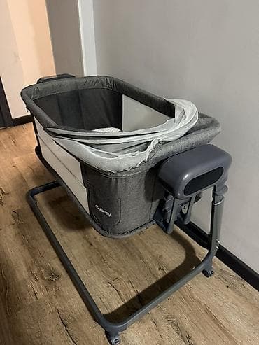 Унаа түрүндөгү керебеттер: Балдар үчүн кошумча коюлган керебет, Жаңы, Дөңгөлөктүү, түсү - Боз lalafo.kg да — 2 Унаа түрүндөгү керебеттер: Балдар үчүн кошумча коюлган керебет, Жаңы, Дөңгөлөктүү, түсү - Боз — 2